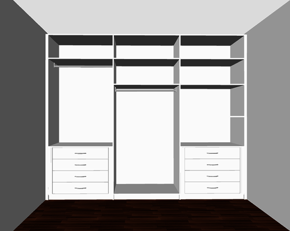 Konfigurationsbeispiel Schrank 3-Felder